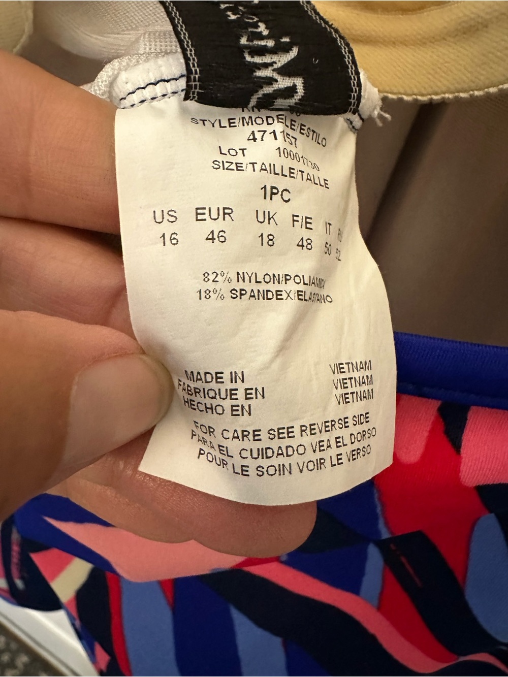 Miraclesuit Malibu Swim Tankini Tropical Double Strap Size 16 - Picture 8 of 8